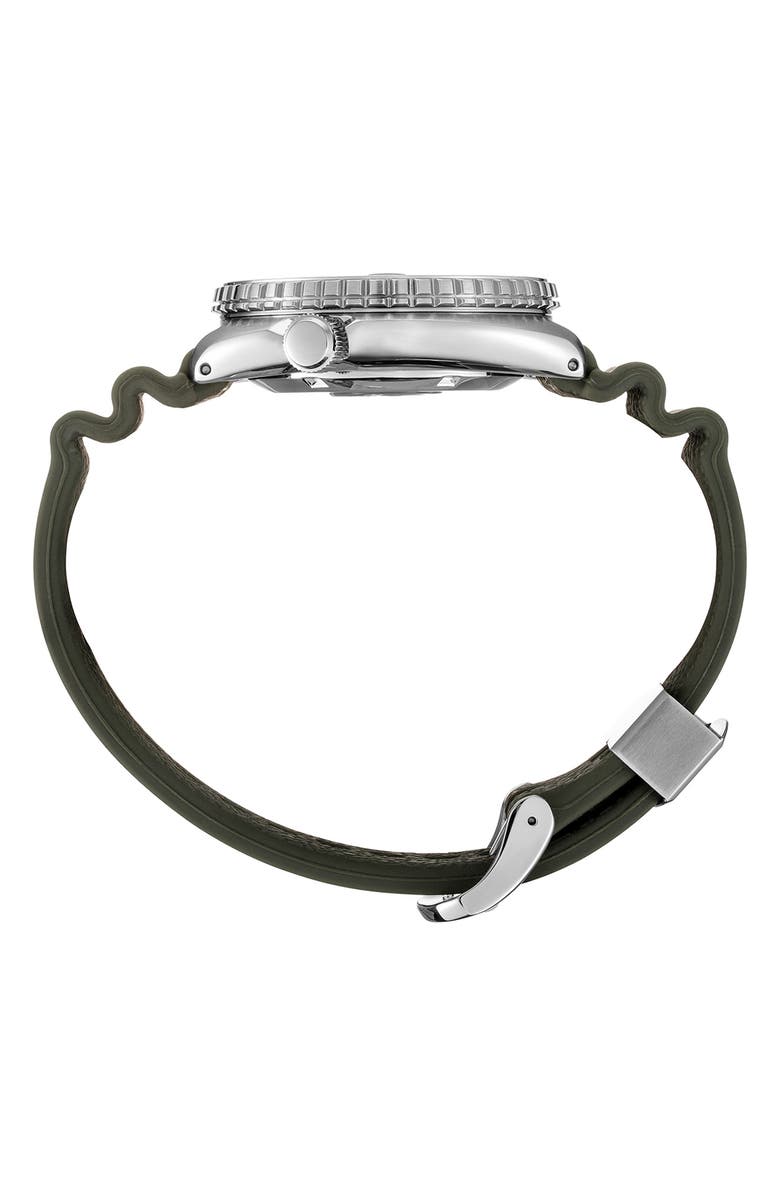 SEIKO WATCHES Prospex Diver Automatic Silicone Strap Watch, 45mm, Alternate, color, Green