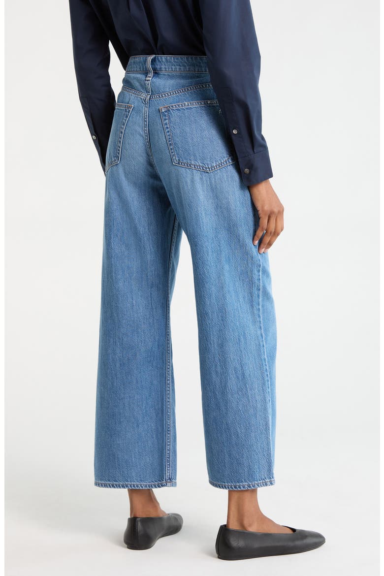 Lori High Waist Ankle Wide Leg Jeans, Alternate, color, WOBURN