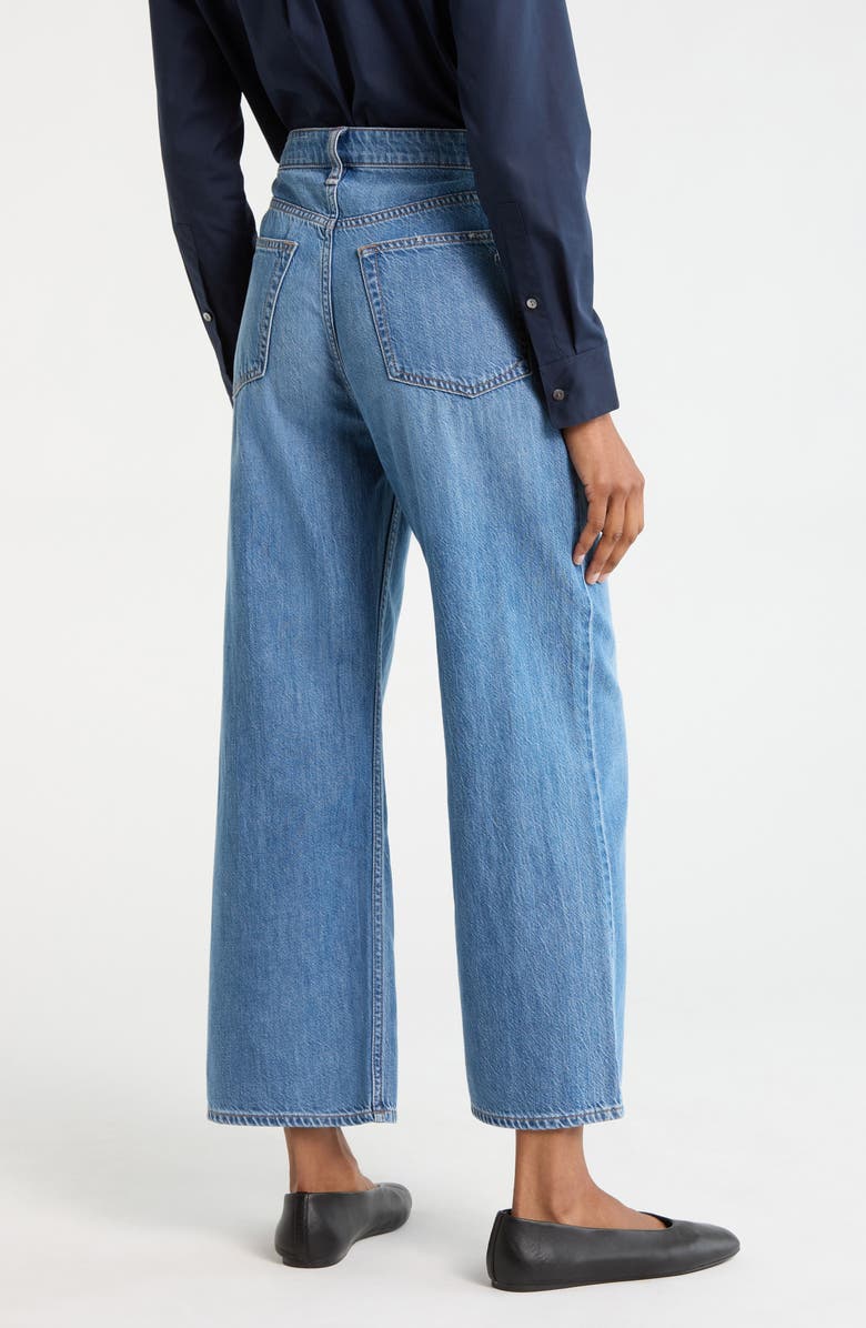 rag & bone Lori High Waist Crop Wide Leg Jeans, Alternate, color, Woburn