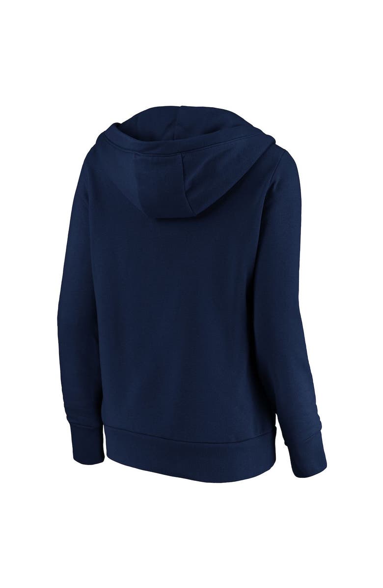 FANATICS Women's Fanatics Branded Navy Milwaukee Brewers Core Team Lockup V-Neck Pullover Hoodie, Alternate, color, 