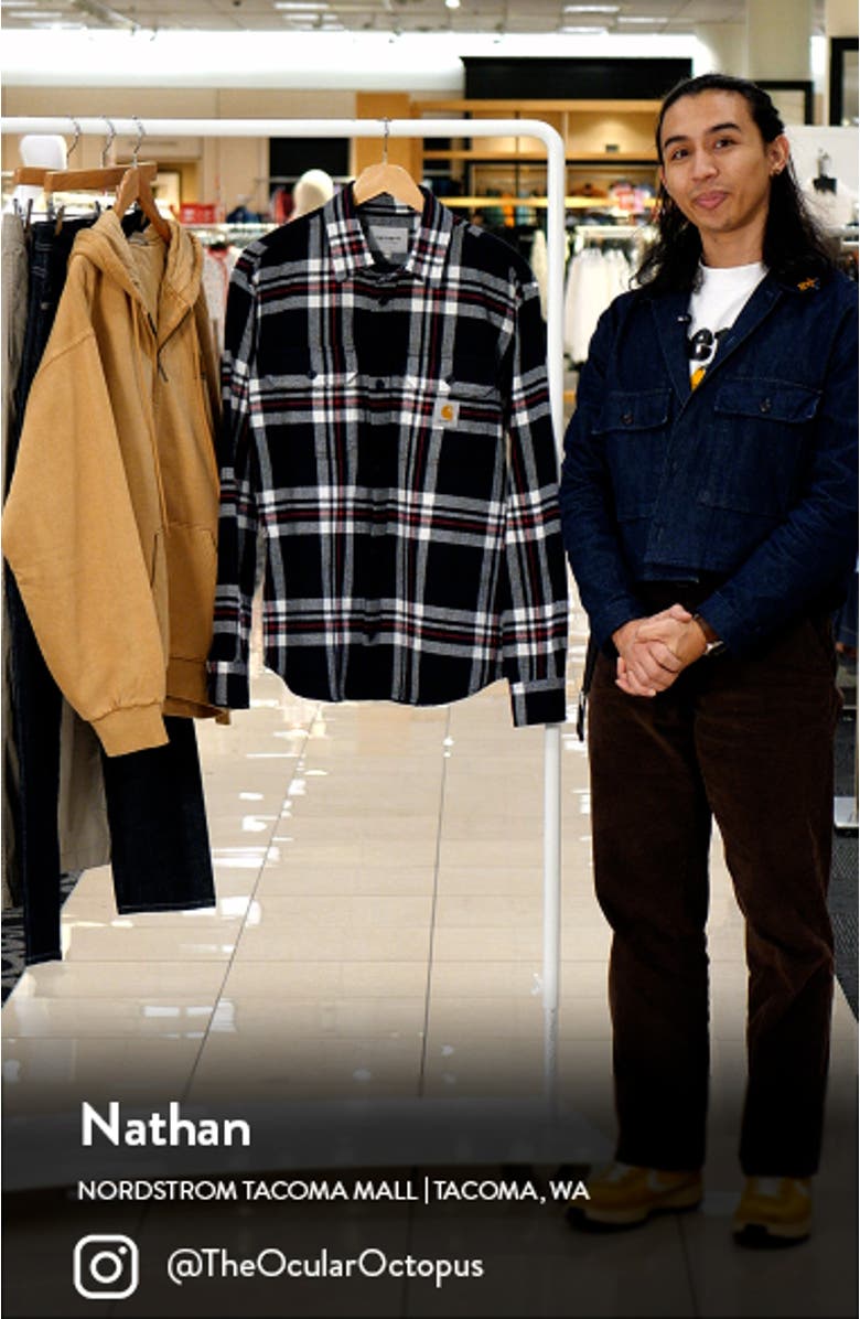 Wallace Plaid Flannel Button-Up Shirt, sales video thumbnail