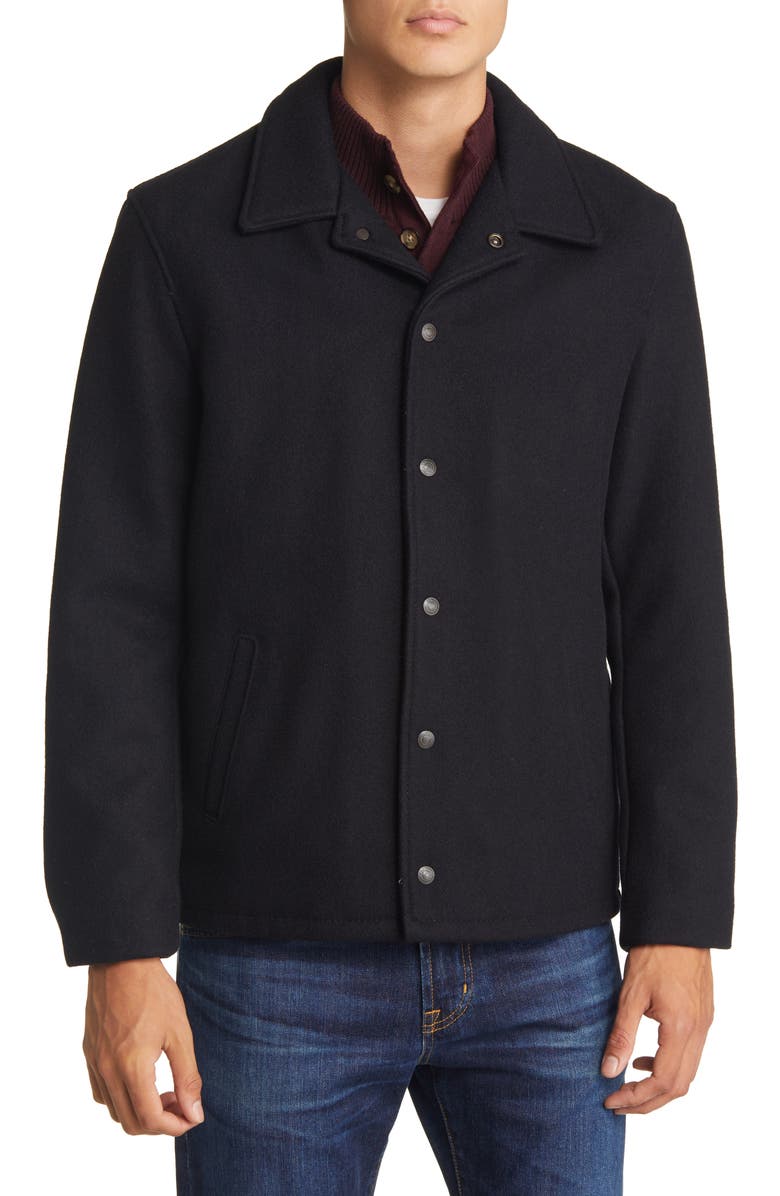 Schott NYC Wool Blend Coach's Jacket, Alternate, color, 