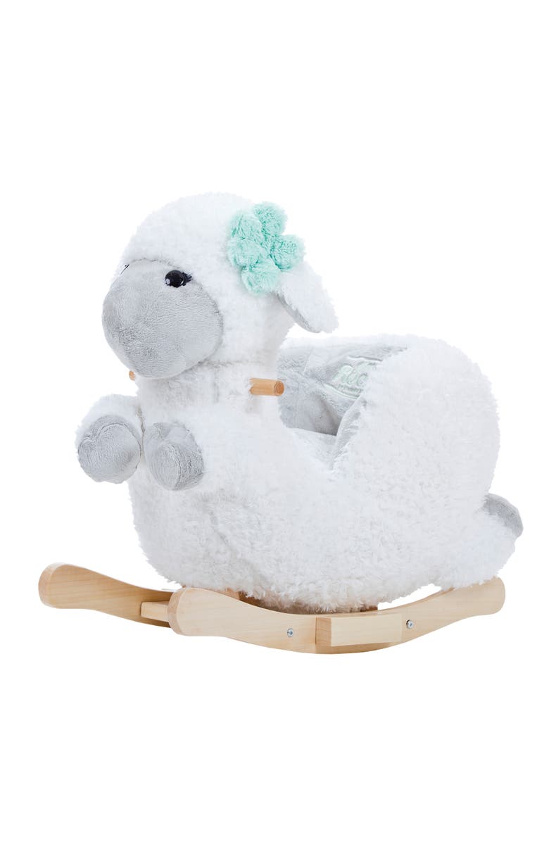Gerardo´s Toys Little Rockers Sheep Wooden Plush Ride, Main, color, Multicolored