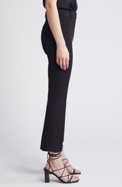 Frame Le Crop Mini Bootcut Trousers In Noir