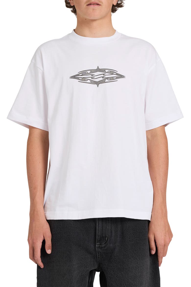 Diamond Logo Cotton Graphic T-Shirt, Main, color, WHITE