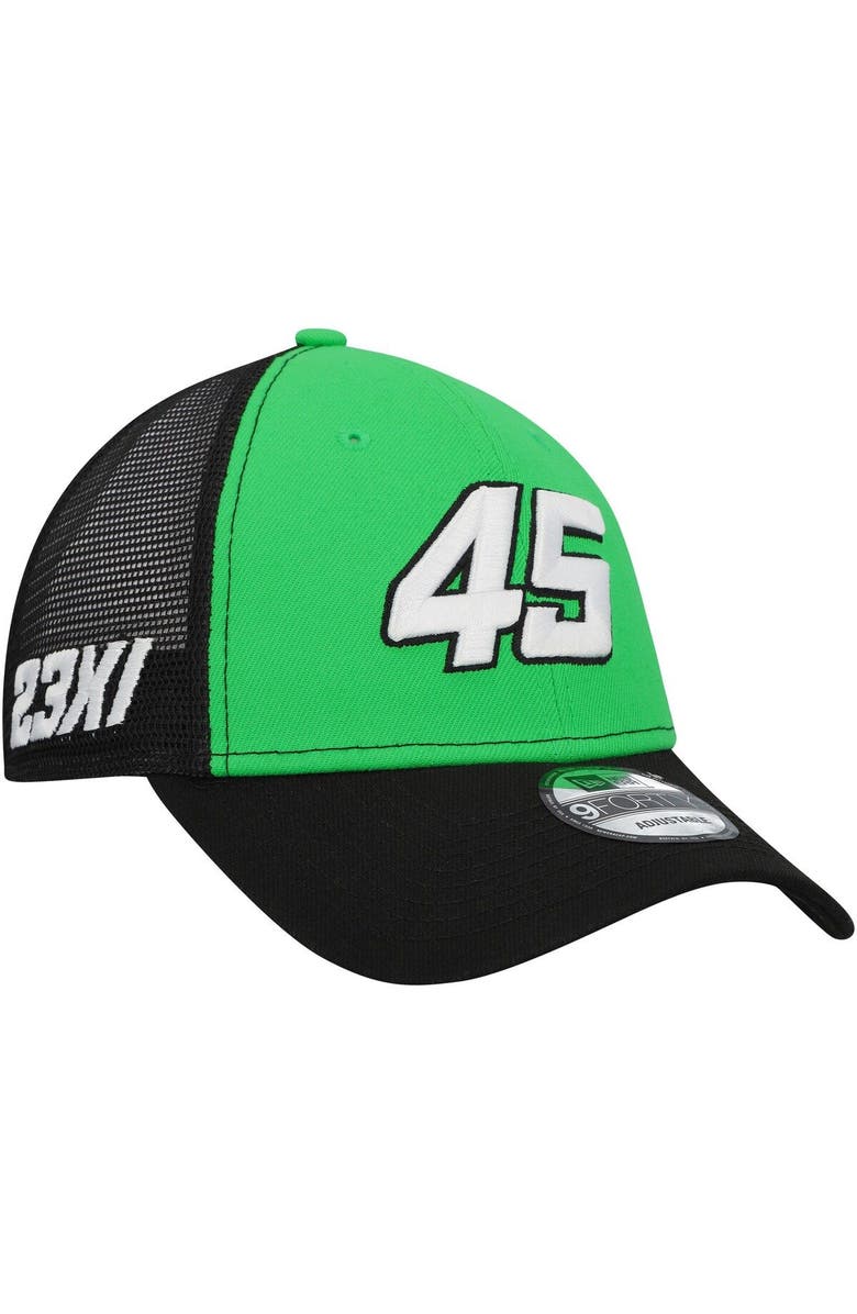 New Era Men's New Era Green/Black Tyler Reddick A-Frame 9FORTY Trucker Snapback Hat, Main, color,