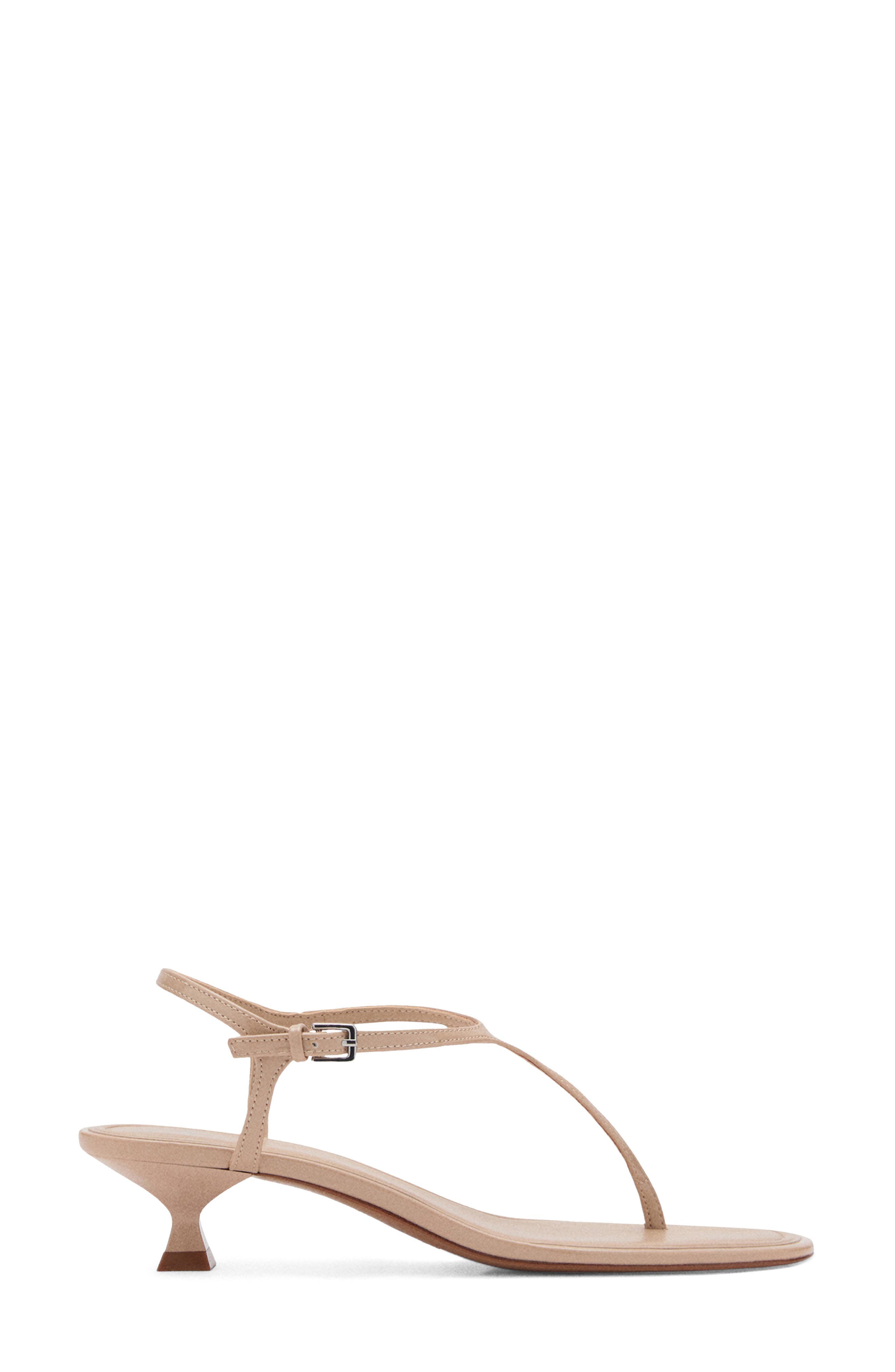 MANGO T-Strap Sandal, Alternate, color, Medium Brown
