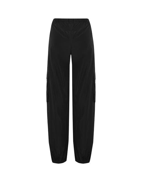 Theo The Label Theia Taffeta Cargo Pant In Army