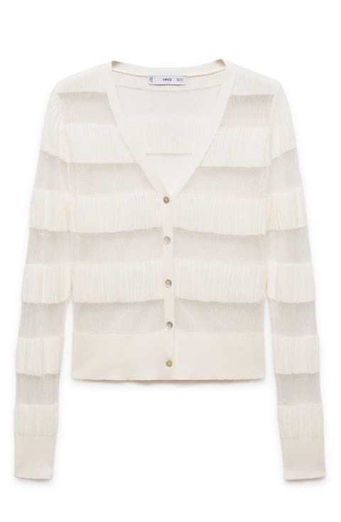Sheer Stripe Cardigan