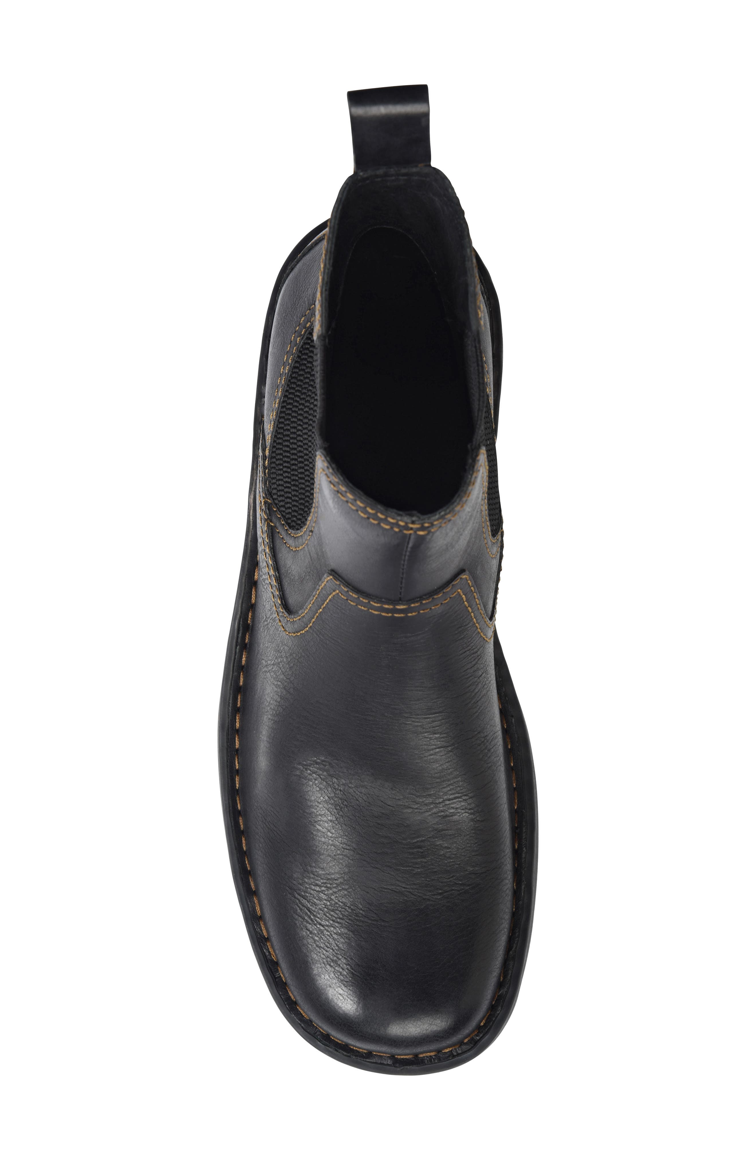 Børn 'Hemlock' Boot, Alternate, color, Black Leather