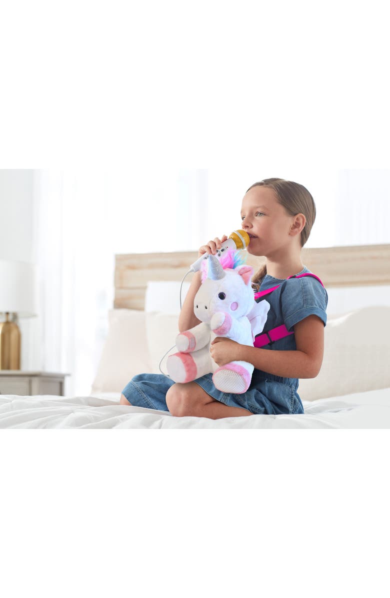 Singing Machine Plush Unicorn Toy with Sing Along Microphone, Alternate, color,