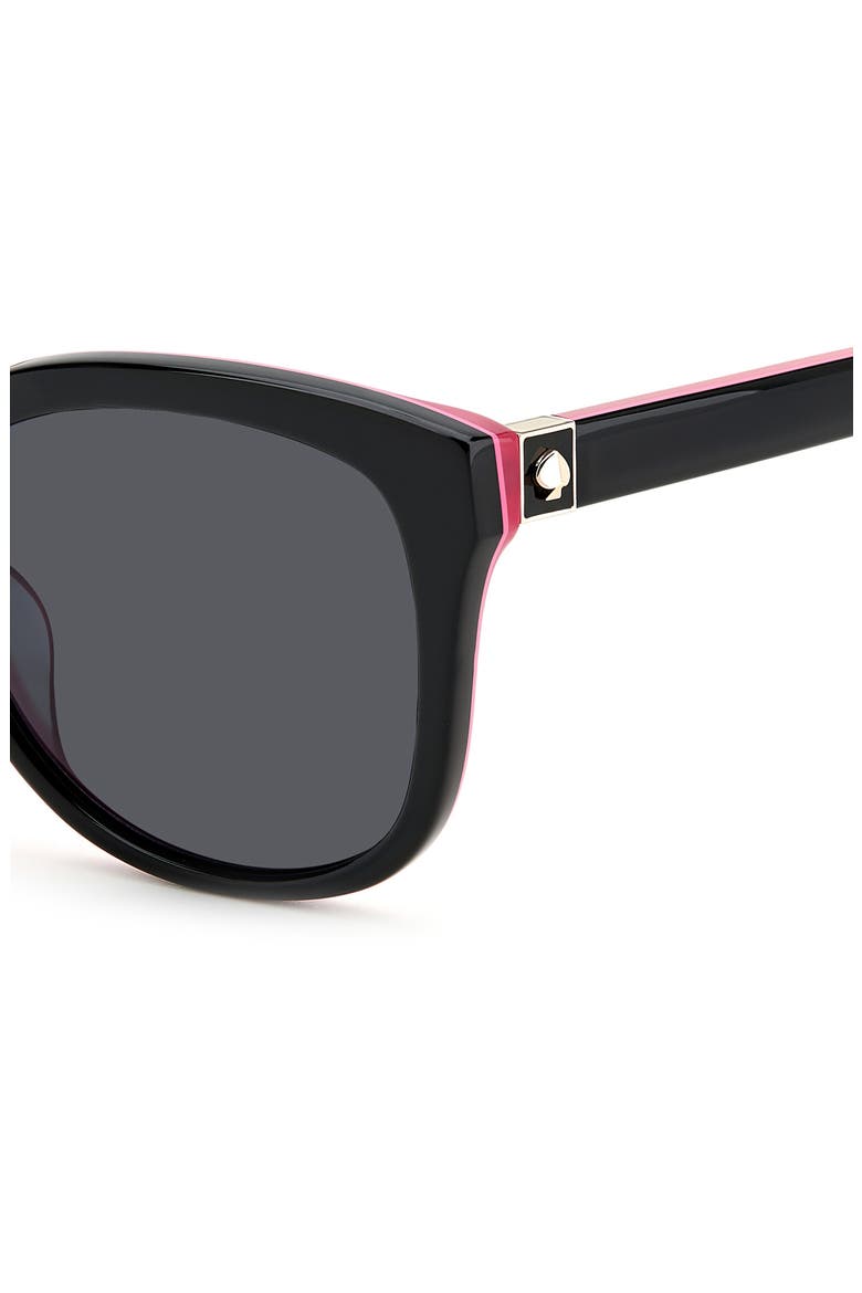 gweniths 53mm gradient square sunglasses, Alternate, color, BLACK / GREY