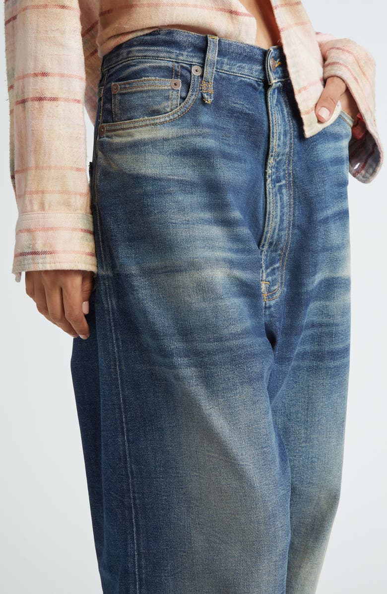 R13 Venti Baggy Jeans, Alternate, color, Ansel Blue