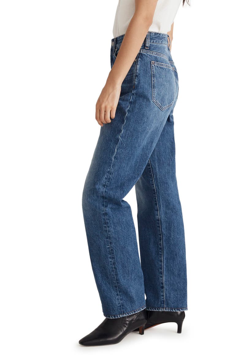 Low Slung Straight Leg Jeans, Alternate, color, PALMINA WASH