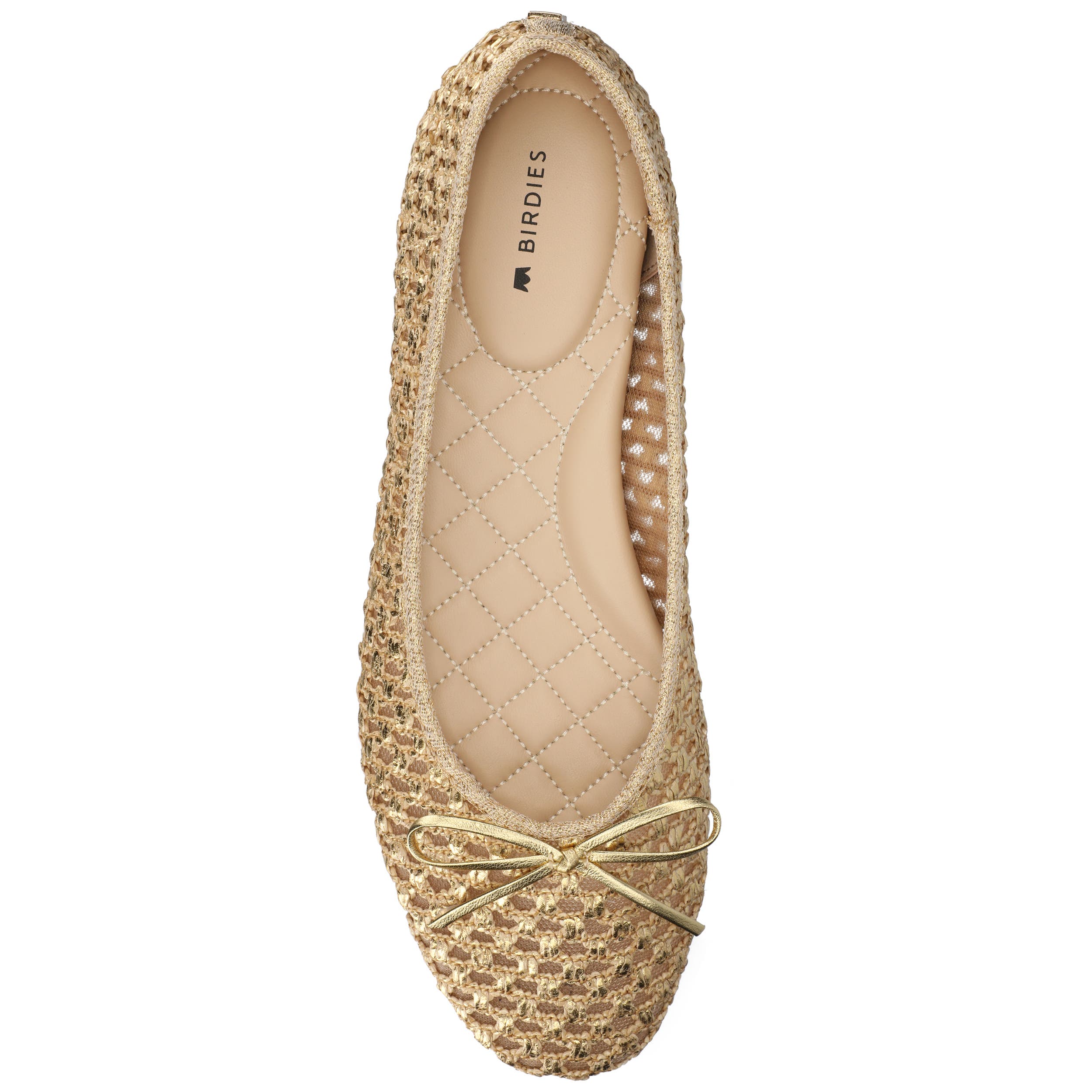 Birdies The Songbird Flat, Alternate, color, Gold Openweave