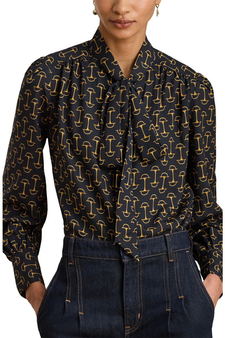 Tie Neck Long Sleeve Popover Top video
