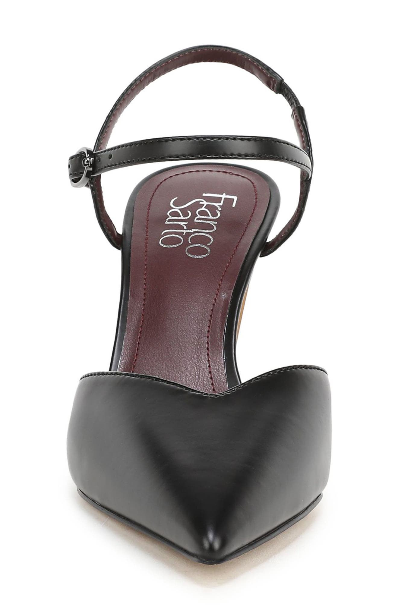 Saskia Pointed Toe Pump, Alternate, color, BLACK