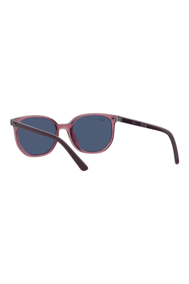 Kids' Elliot Junior 46mm Square Sunglasses, Alternate, color, TRANS PINK