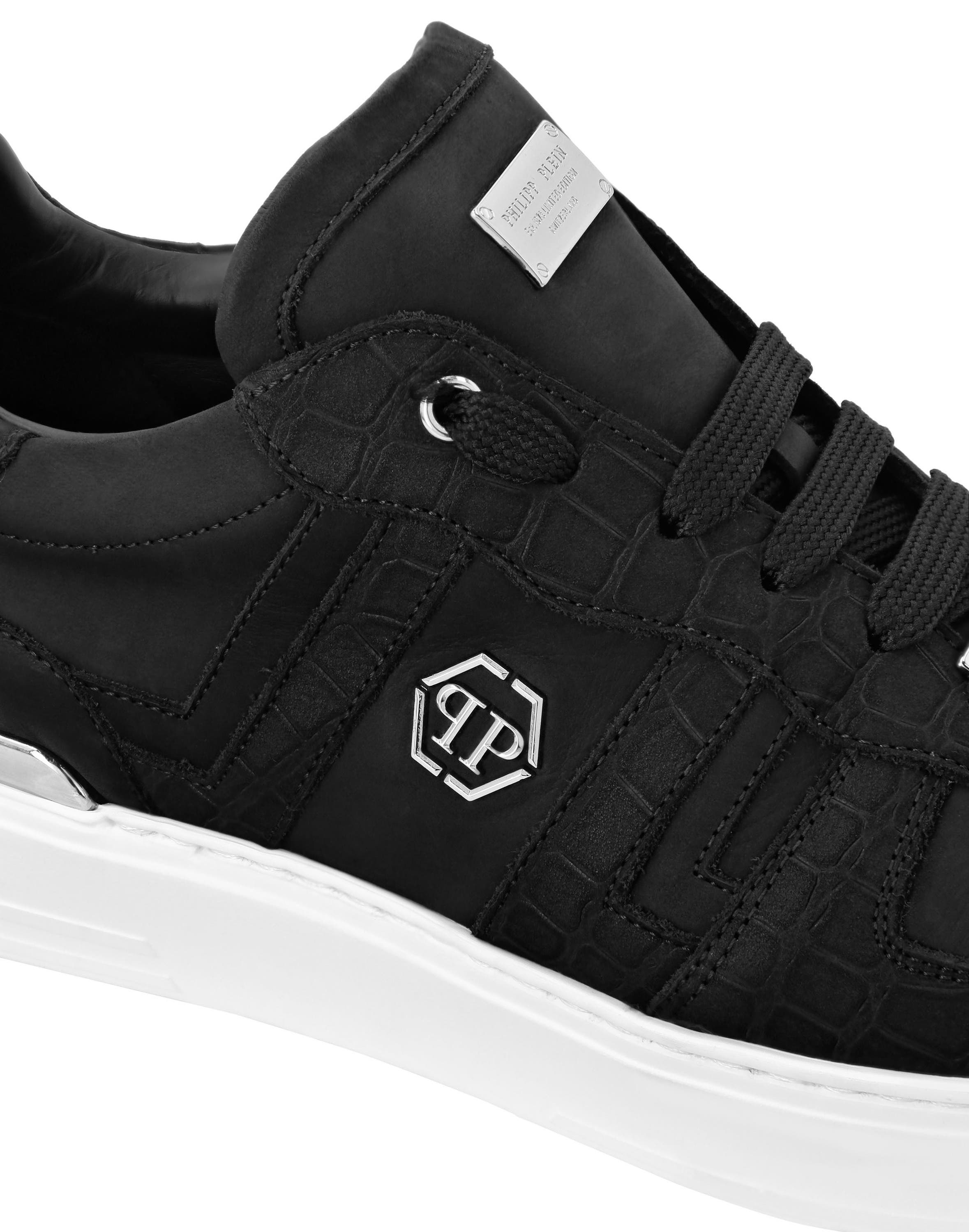 Nubuck Low Top Sneakers Cocco Unisex, Alternate, color, black