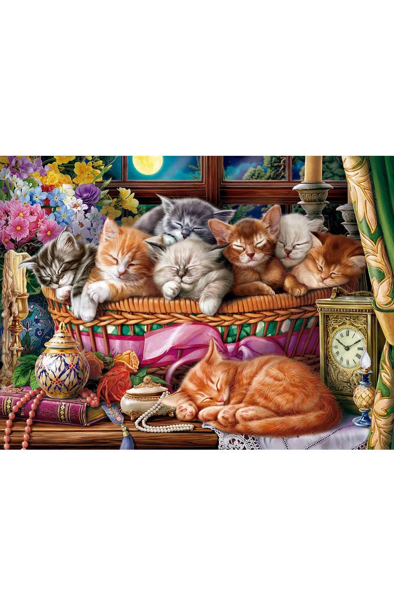 Sunsout Night Kittens 500 piece Jigsaw Puzzle for Adults, Alternate, color, Multicolor