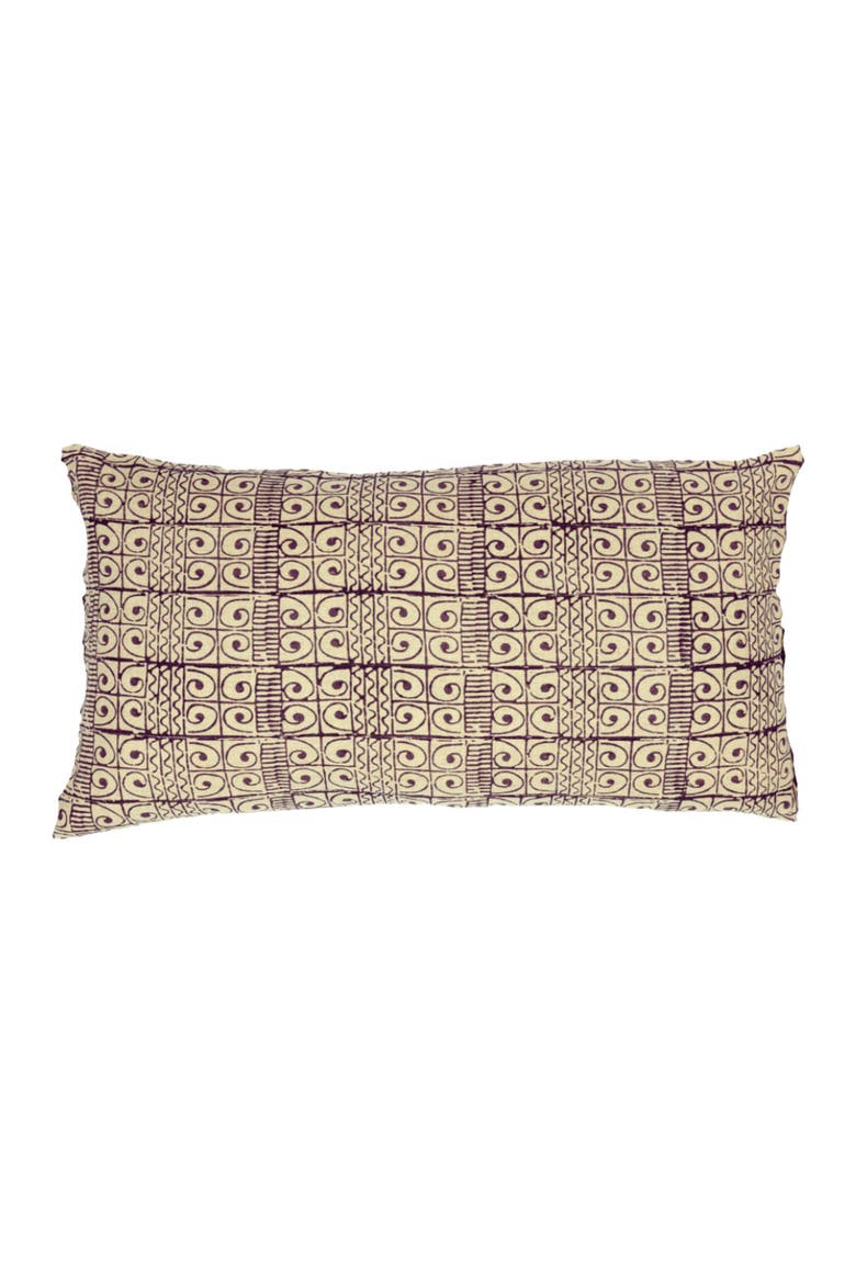 Masai Lumbar Pillow Cover, Main, color, Charcoal