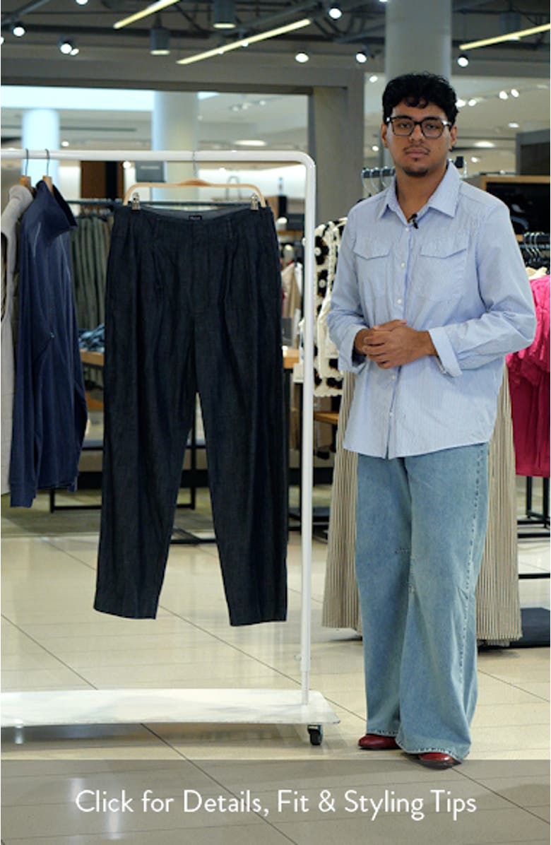 Double Pleated Denim Pants, sales video thumbnail