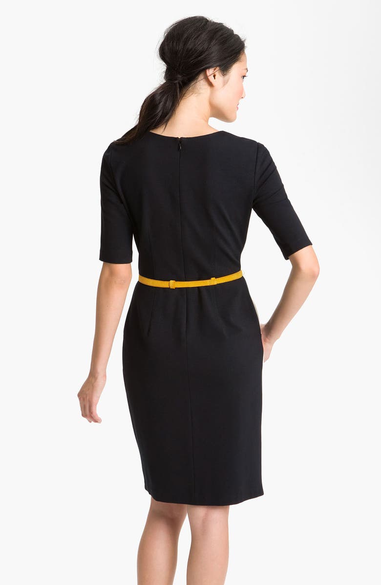 Suzi Chin for Maggy Boutique Belted Colorblock Sheath Dress, Alternate, color,