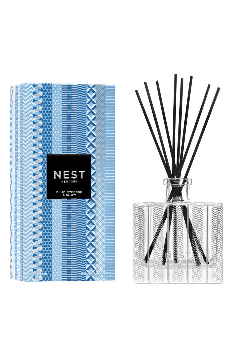 NEST New York Blue Cypress & Snow Reed Diffuser, Main, color,