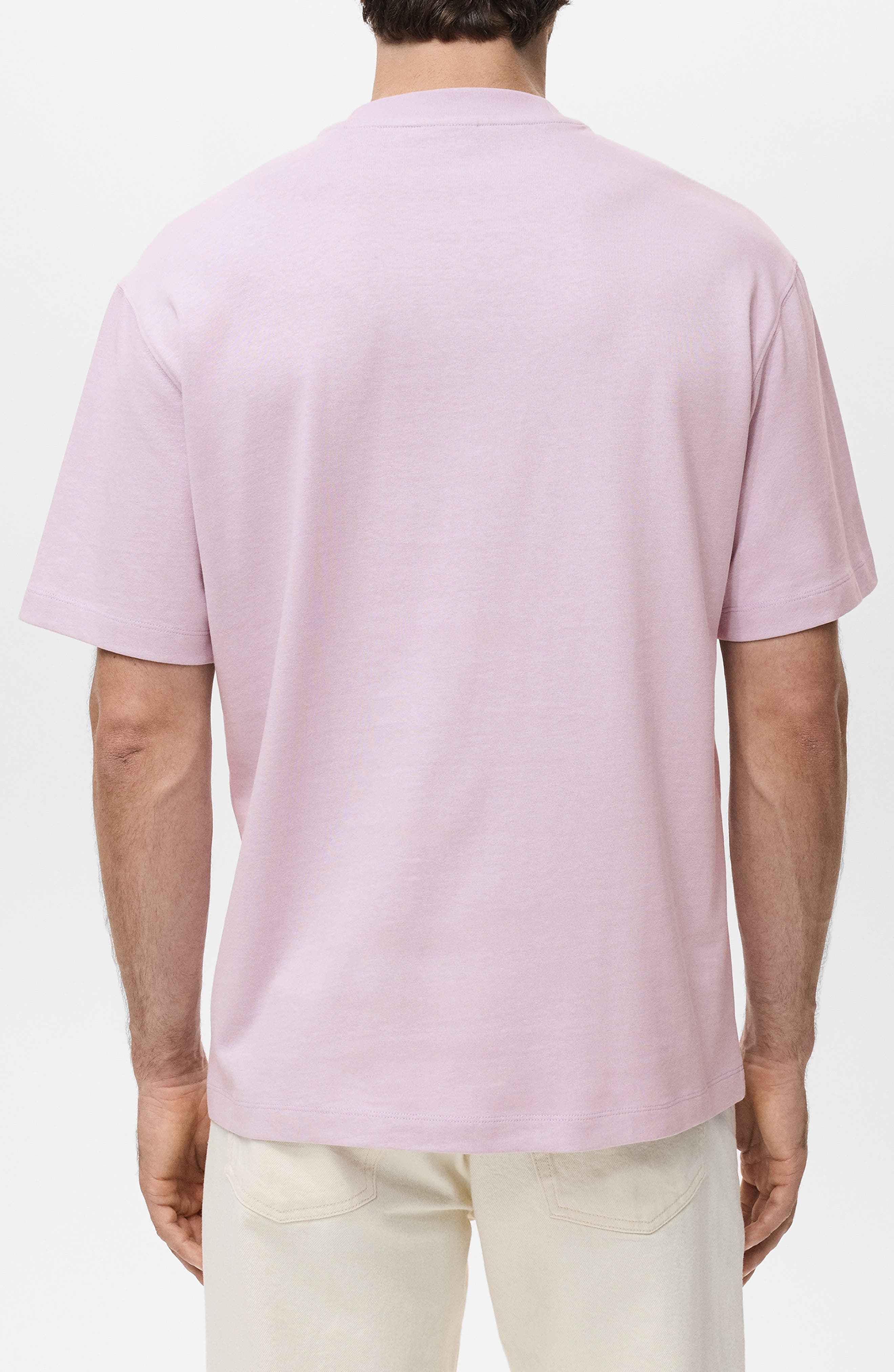 Relaxed Fit Solid Cotton T-Shirt - image 2