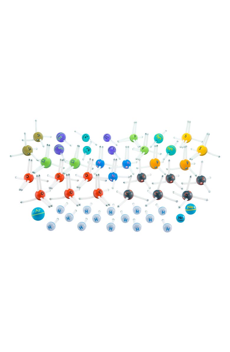 Thames & Kosmos Happy Atoms 50-Piece Science Kit Complete Set, Alternate, color, 
