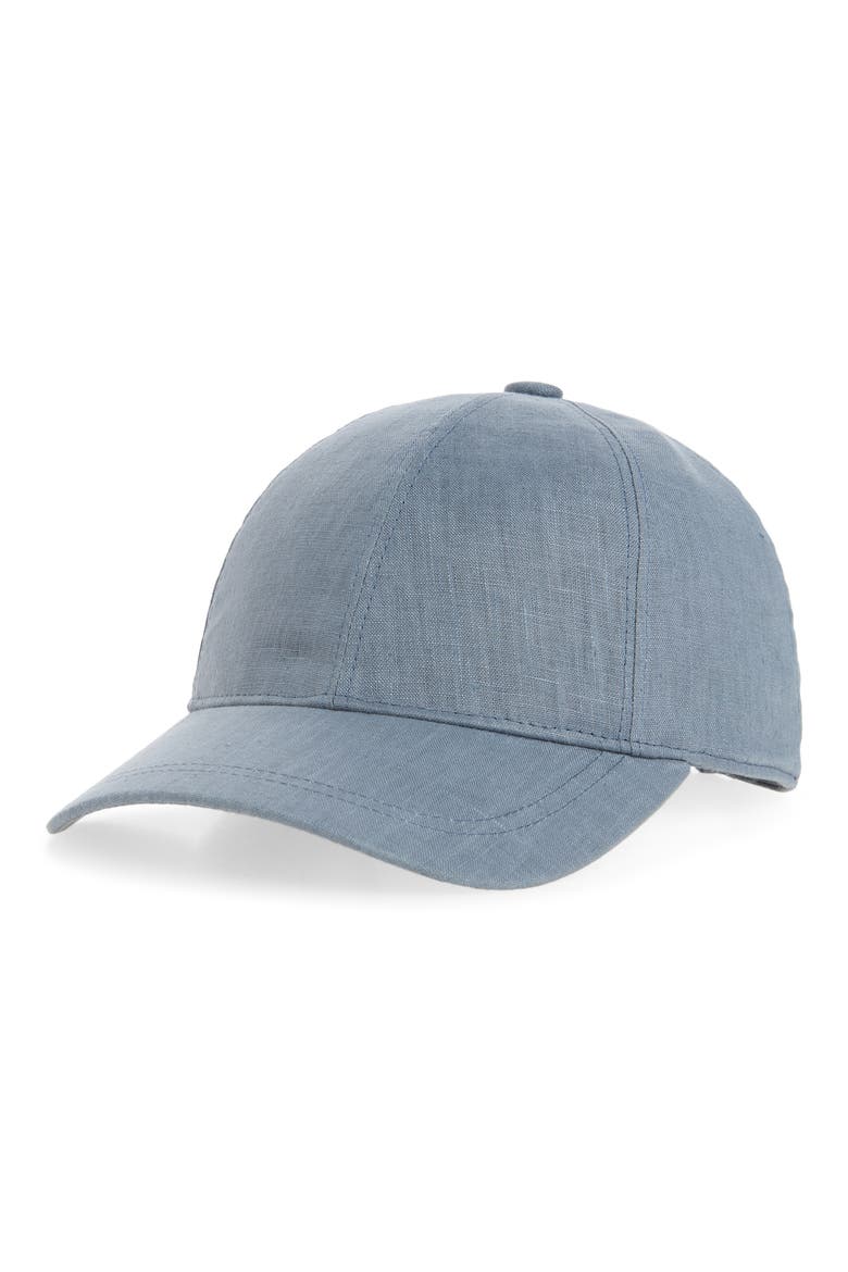 Hemp Baseball Cap, Main, color, BLUE