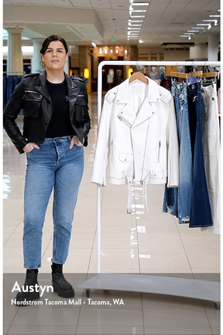 Boyfriend Faux Leather Moto Jacket video