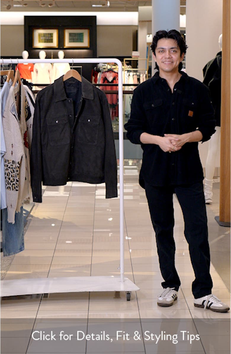 Shelton Goatskin Suede Jacket, sales video thumbnail