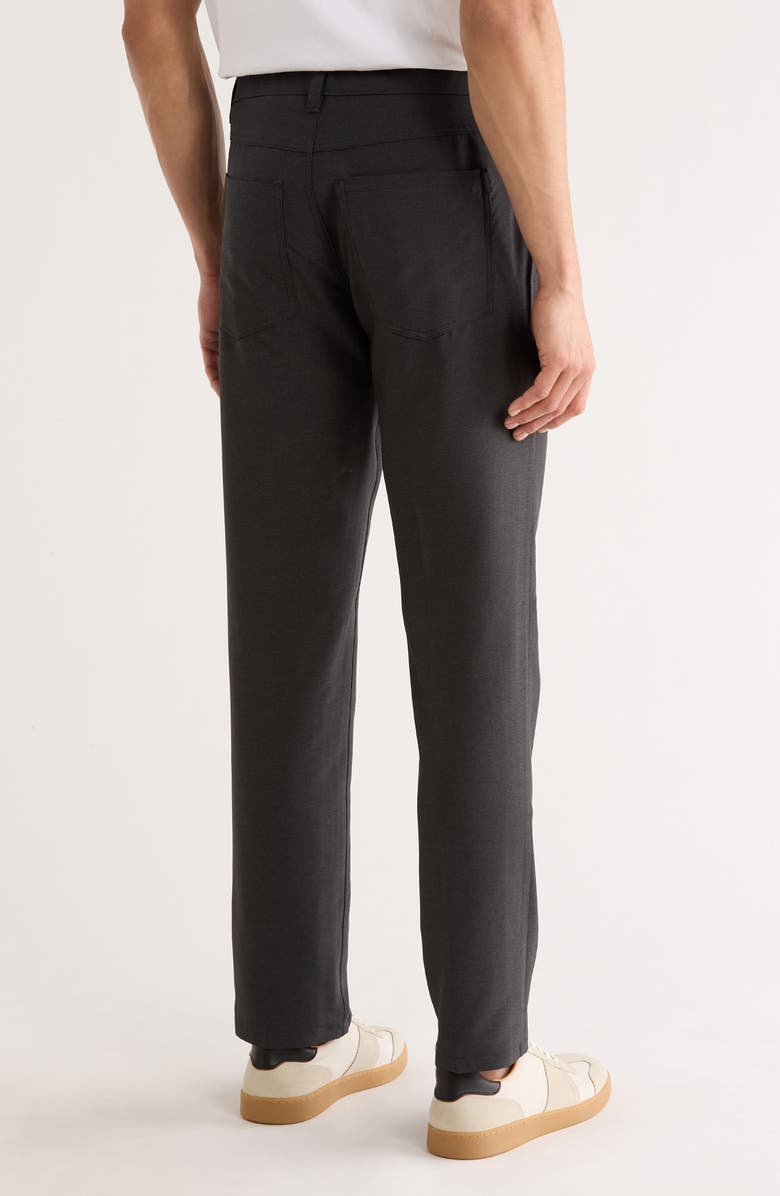 Original Penguin Technical Flat Front Pants, Alternate, color, Caviar