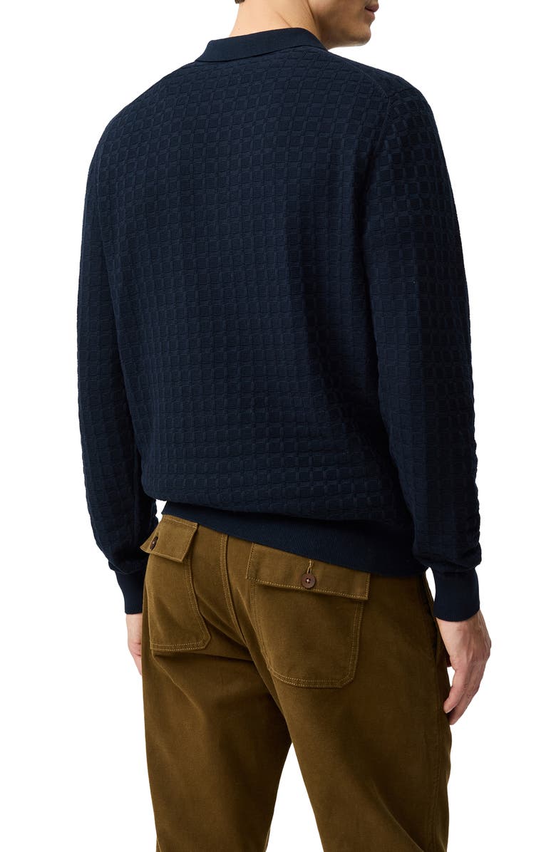 Rodd & Gunn Redruth Long Sleeve Polo, Alternate, color, Navy
