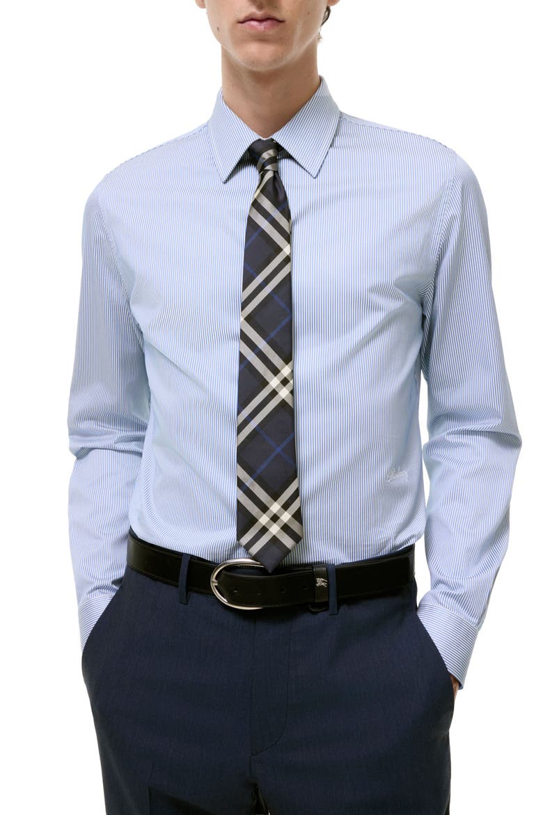 Manston Check Silk Tie, Alternate, color, NAVY CHECK