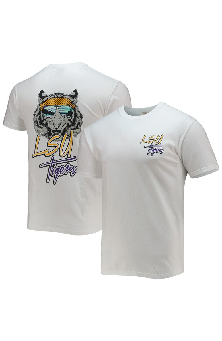IMAGE ONE Men's White LSU Tigers Mascot Bandana T-Shirt, Main, color, 
