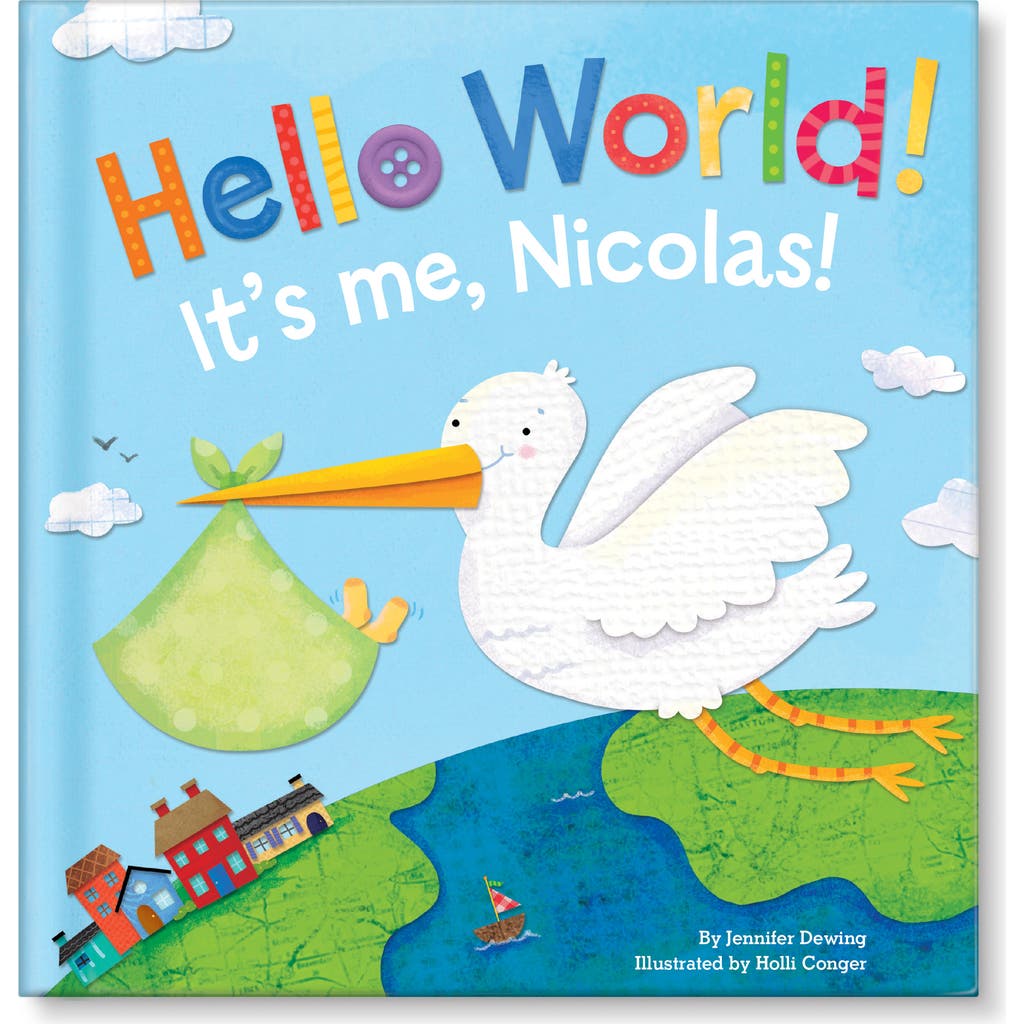 I See Me! 'Hello World!' Personalized Board Book in Blue  product