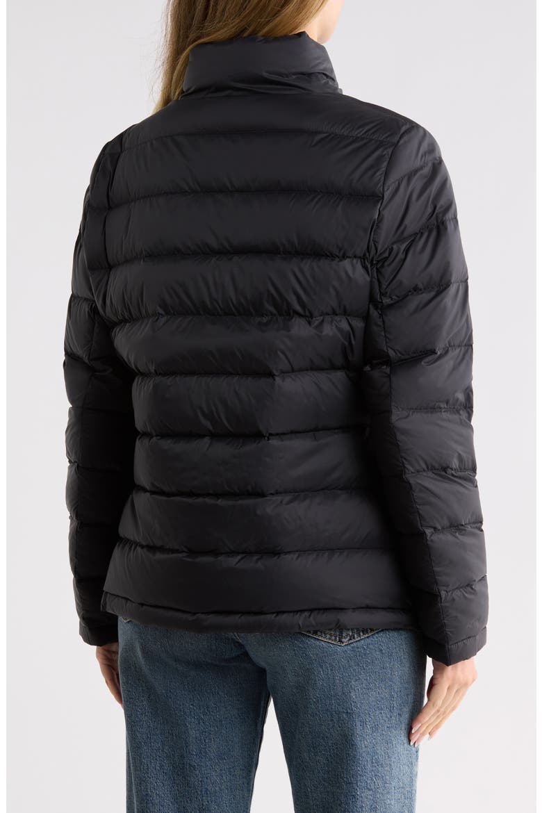 Reversible Snap Front Puffer Jacket, Alternate, color, BLACK/ DIAMOND PEAK