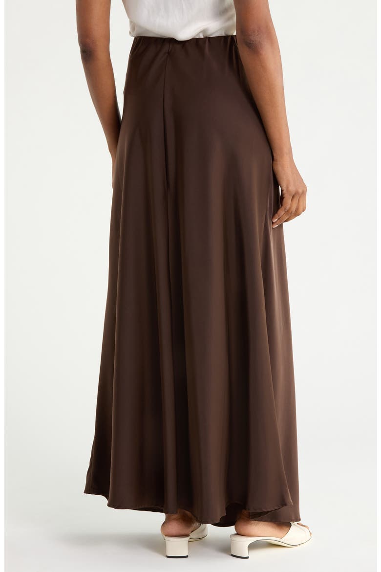 Bias Cut Maxi Skirt, Alternate, color, CHOCOLATE
