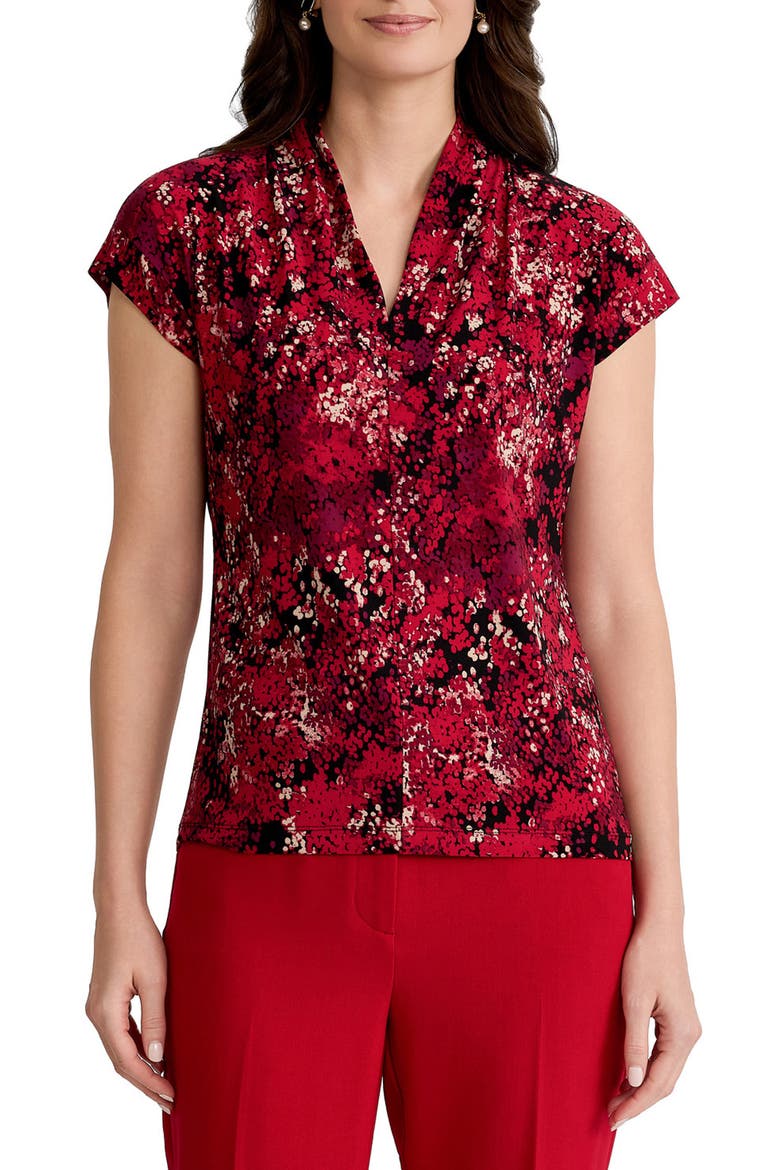 Extended Sleeve Top, Main, color, BLACK MULTI