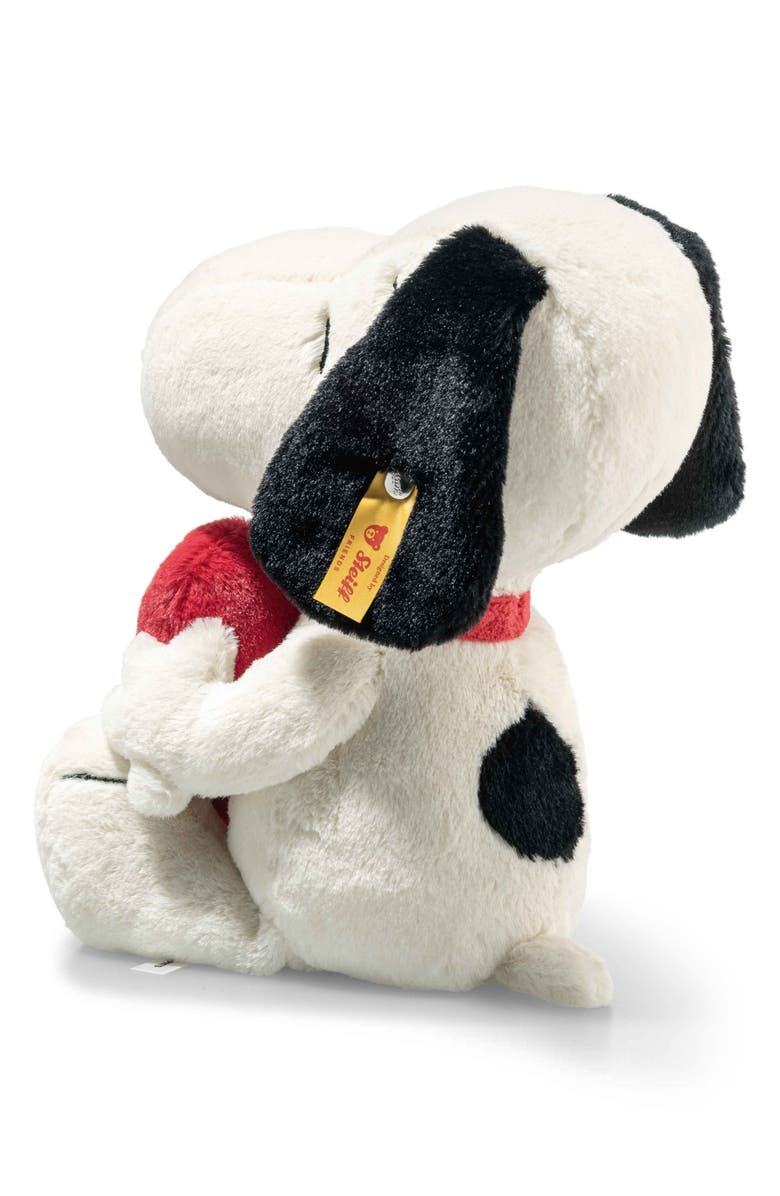 Steiff Snoopy Love with Red Heart Plushie, Alternate, color, White