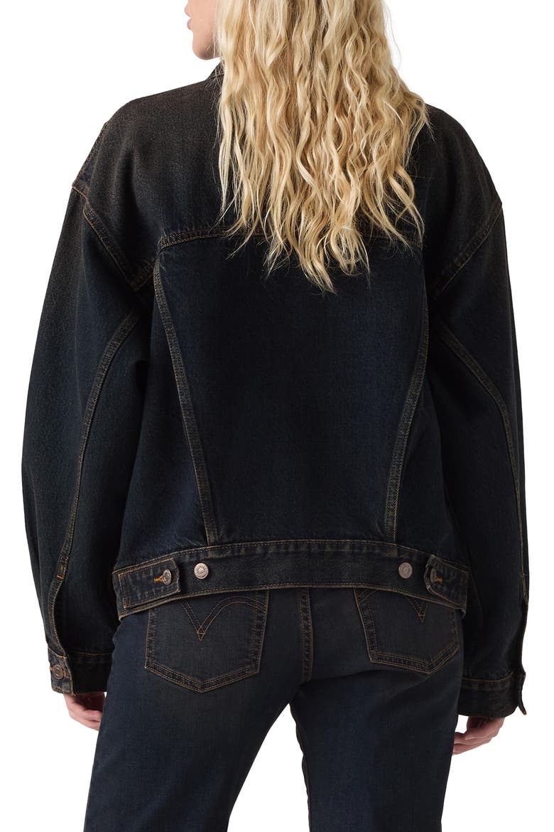 '90s Trucker Jacket, Alternate, color, DOUBLE BREWED TRUCKER