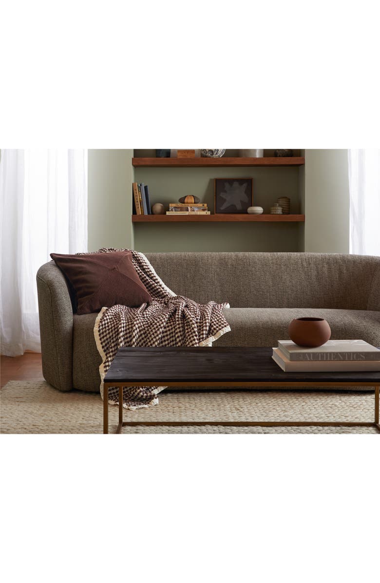 Parachute Waffle Cotton Throw Blanket, Alternate, color, Raisin