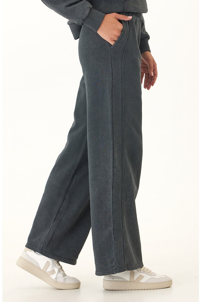 Esmeralda Mineral Wash Wide Leg Pants, Alternate, color, CARBON