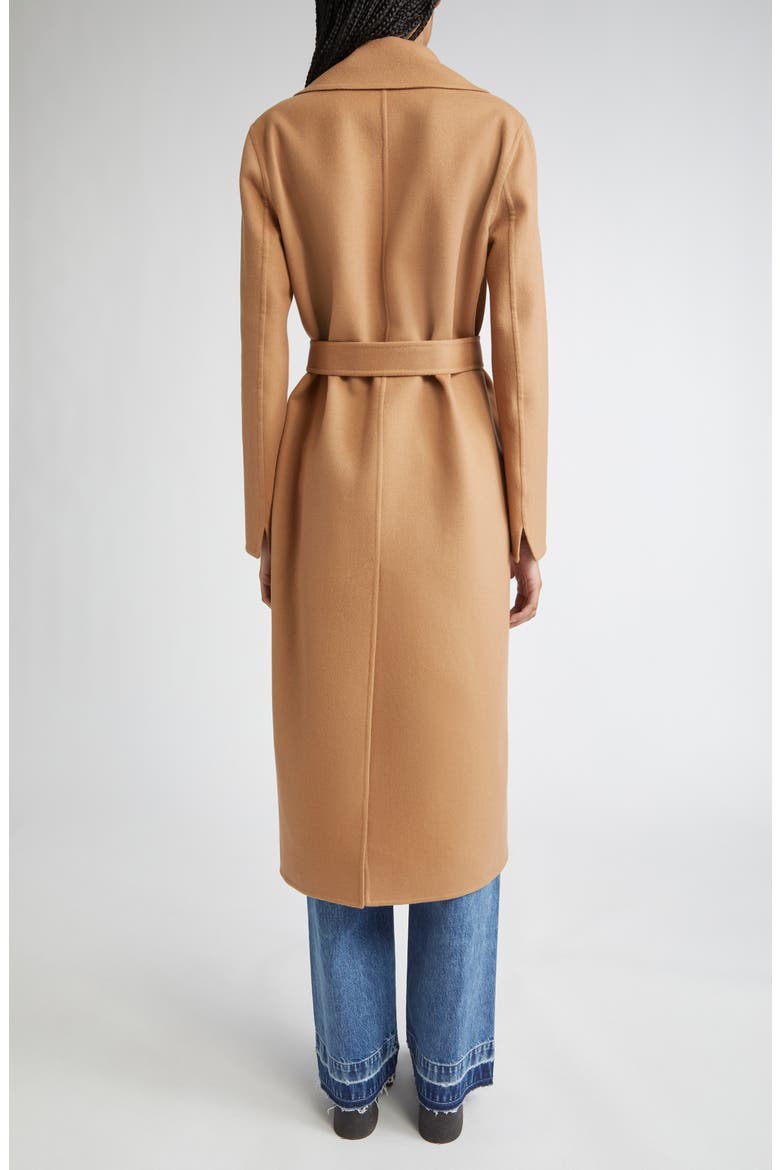 Belted Double Face Wool Wrap Coat, Alternate, color, NEW CAMEL