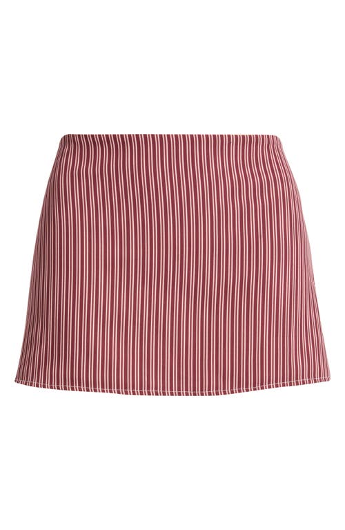 Bella Venice The Lucie Stripe Miniskirt In Pink
