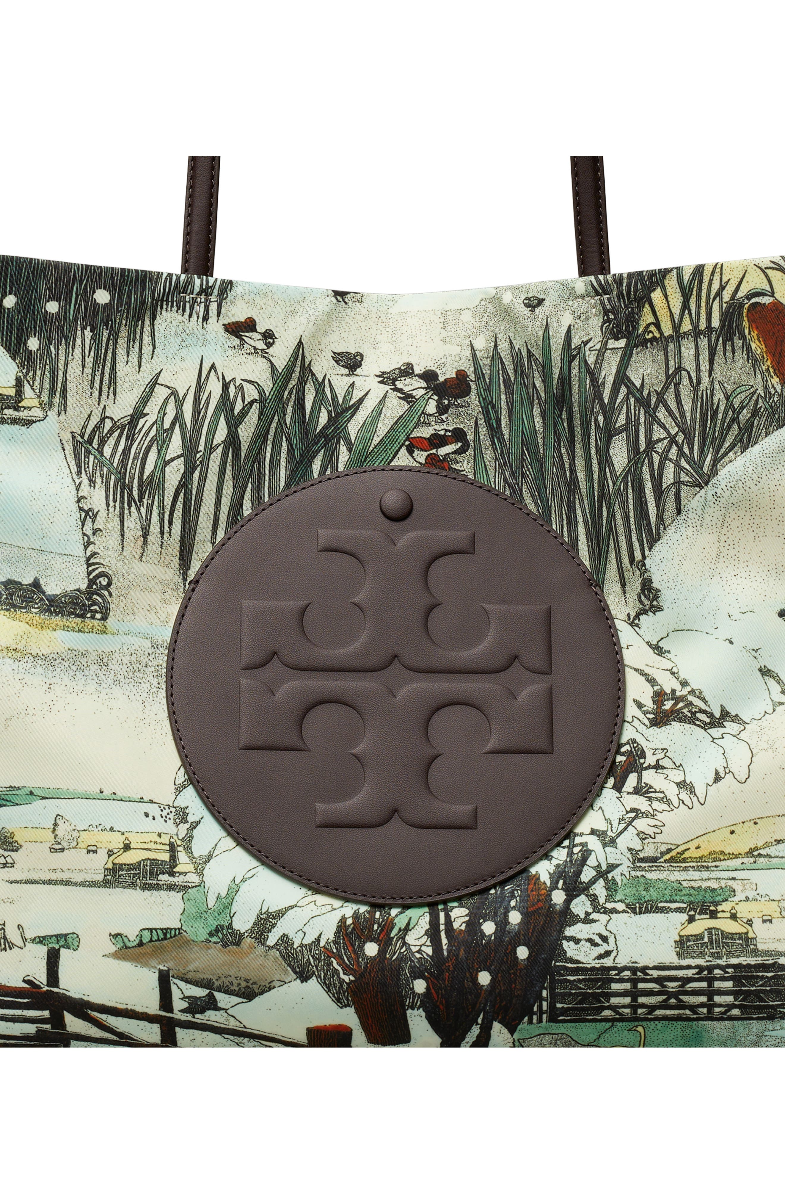 Ella Print Tote, Alternate, color, FOREST PRINT