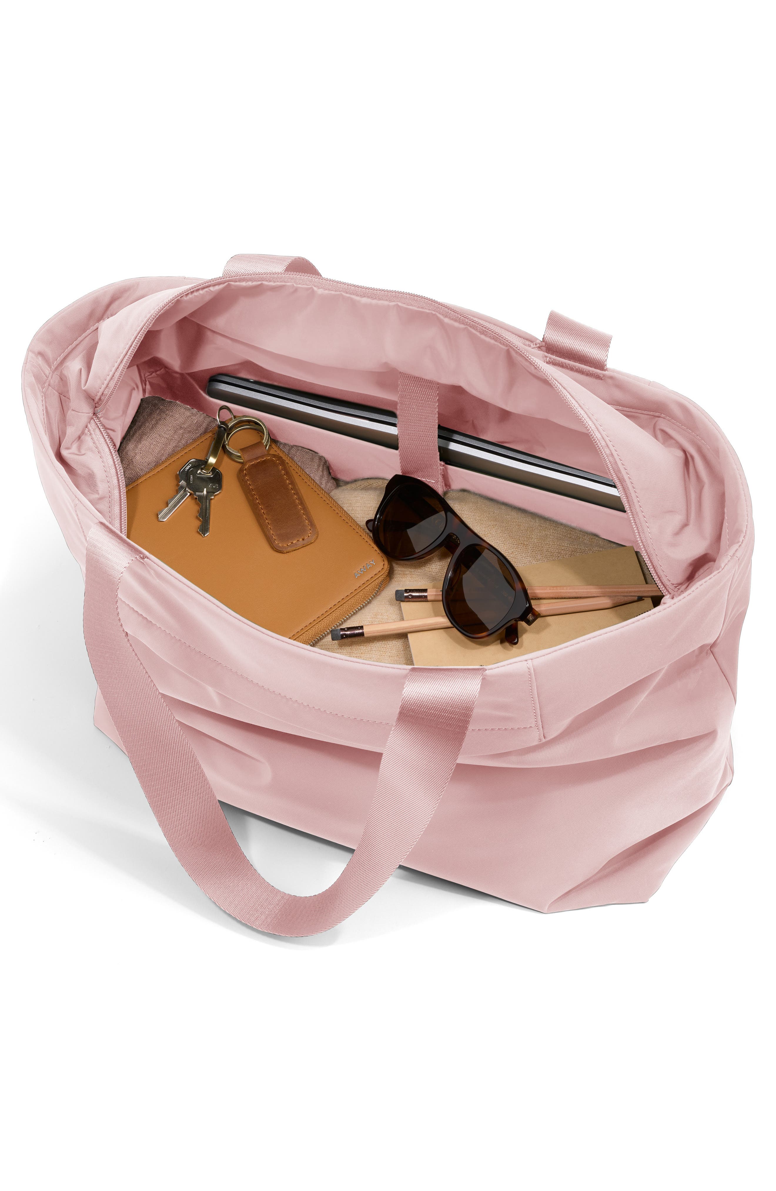 Small Featherlight Tote, Alternate, color, BLUSH PINK