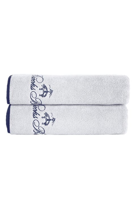 Contrast Frame Cotton Towel Set